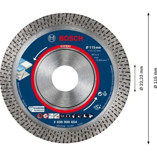 Bosch Expert Hardceramic Elmas Kesme Diski 115 x 22,23 x 1,4 x 10 mm