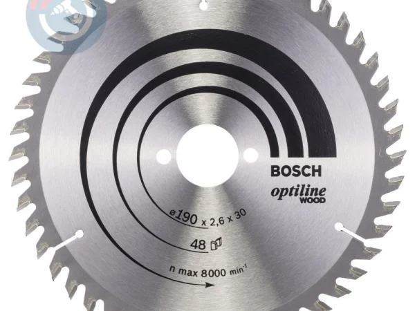 Bosch – Optiline Serisi Ahşap için Daire Testere Bıçağı 190*30 mm 48 Diş