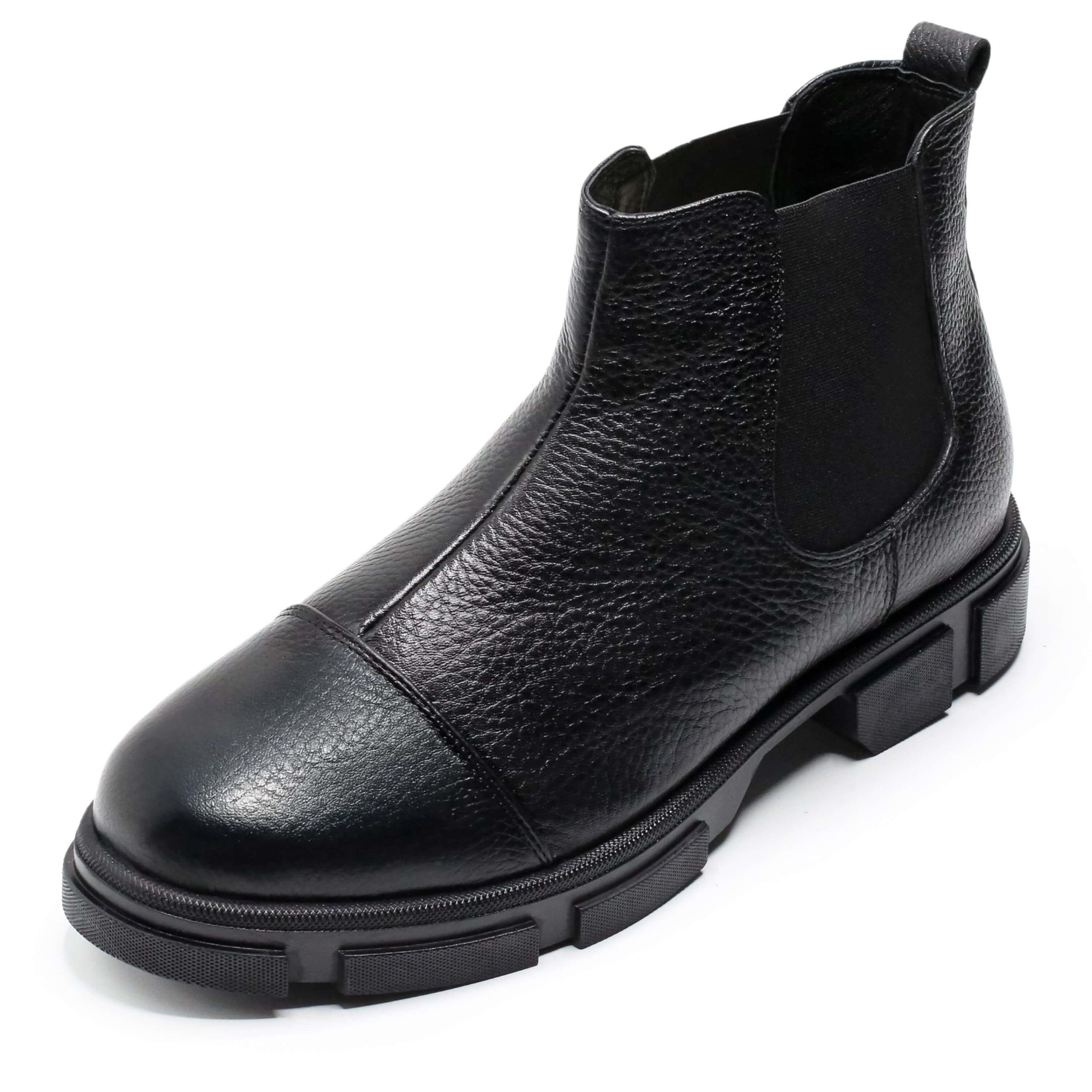 Büyük Numara Deri Erkek Chelse Bot Ck1284 Siyah