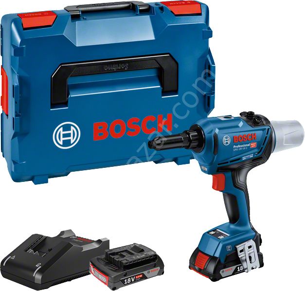 06019K5001 Bosch Professional GRG 18V-16 C (2×4,0 Ah,L-BOXX) Akülü Perçin Tabancası